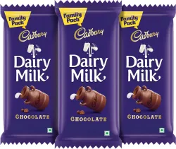 Cadbury Dairy Milk Bar Family Pack Chocolate Bars  (3 x 112 g)