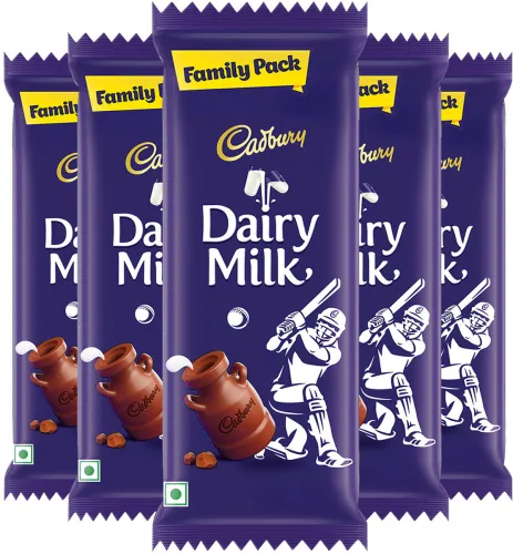 Image of Cadbury Dairy Milk Family Cricket Pack Chocolate Bars (5 x 112 g)