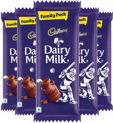 Cadbury Dairy Milk Family Cricket Pack Chocolate Bars (5 x 112 g)