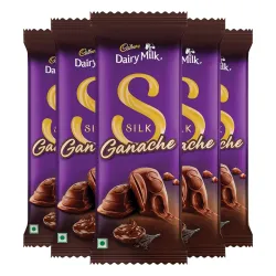 Cadbury Dairy Milk Silk Ganache Chocolate Bars, 54 Grams (Pack of 5)
