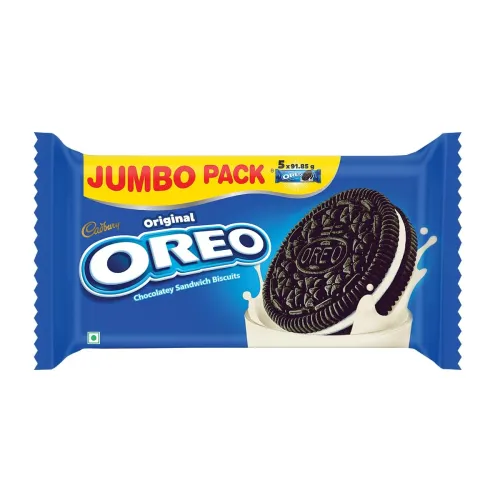 Image of Cadbury Oreo Vanilla Flavour Creme Sandwich Biscuit 459.25 g
