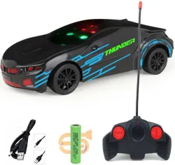 CADDLE & TOES 3D LED Remote Control Car (Thunder Black)