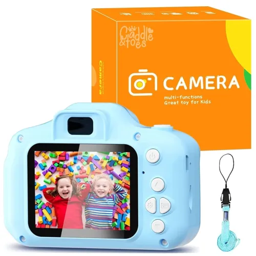 Image of CADDLE & TOES Kids Digital Camera 40MP – Camy Blue