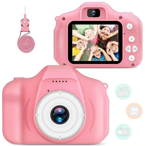 Image of CADDLE & TOES Kids Camera for Girls Boys, Kids Selfie Camera 13MP 1080P HD Digital Video Camera for Toddler, Christmas B