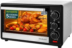 Cadlec 28-Litre Oven Toaster Grill (OTG) (OvenMate, Silver and Black)