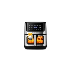 Cadlec AirPulse 2100W Digital Air Fryer | 360° Rapid Air Circulation, 12 Preset Menus, Touch Control Panel, 8L Non-Stick Basket, Low Oil Cooking, 2-Year Warranty, Silver