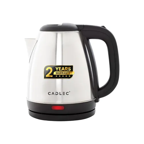 Image of Cadlec Crystal 1.5 Litre Electric Kettle with Stainless Steel Body | Automatic Cut-Off | Cool-Touch Handle & Lid |