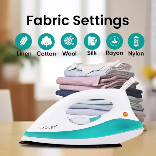 Image of Cadlec Dry Iron Advanced Lightweight with Non-Stick Teflon Coating 