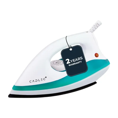 Image of Cadlec Dry Iron Advanced Lightweight with Non-Stick Teflon Coating | 1000W | 