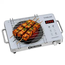 Cadlec HeatBlaze 2200W Infrared Cooktop Stove with Grill Rack 
