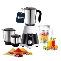 Cadlec JarGenie 4 Jar 750 Watt Mixer Grinder | High-Power Juicer, Blender & Mixer | Durable ABS Body | Multi-Function fo