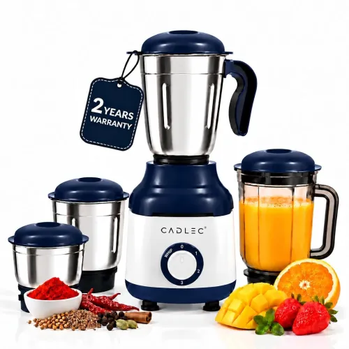 Image of CADLEC MixCraft 750W Mixer Grinder with 4 Jars | Multi-Purpose Mixer
