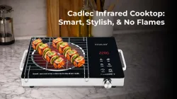 Cadlec 2200 W Infrared Cooktop Touch Panel (Black, HeatCraft)