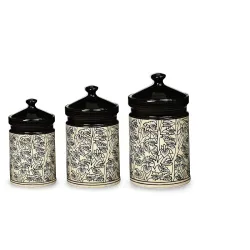 Caffeine Ceramic Stoneware Pickle Jar Set