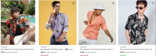 Image of Cahoot Men's Casual Shirts upto 84% Discount