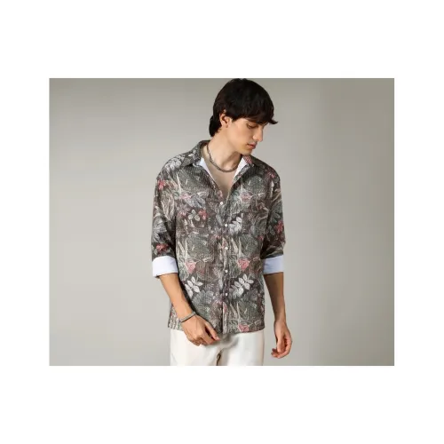 Image of CAHOOT Men's Jungle Utility Shacket For Casual Wear | Spread Collar