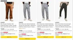 CAHOOT Men's Trousers at minimum 80% Discount