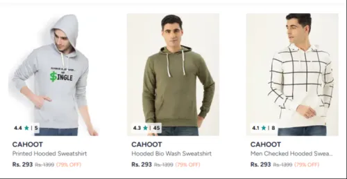 Image of CAHOOT Sweatshirts For Men at minimum 79% Discount