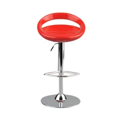 CALANDIS™ 1/6 Scale Round Swivel Chair Pub Bar Stool for 12 Action Figures Red 