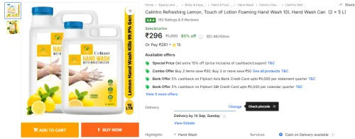 Image of Calintro Hand Wash 10L 