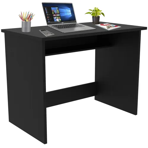 Image of Callas Black Engineered Wood Computer Desk