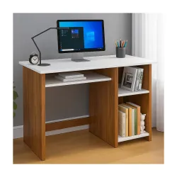 Callas Engineered Wood Computer Desk – Small Modern Writing Desk for Home Office, Bedroom, or Living Room – Sturdy & Sim