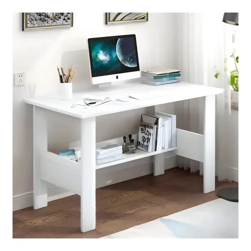 Image of Callas Engineered Wood Computer Desk with Shelf 