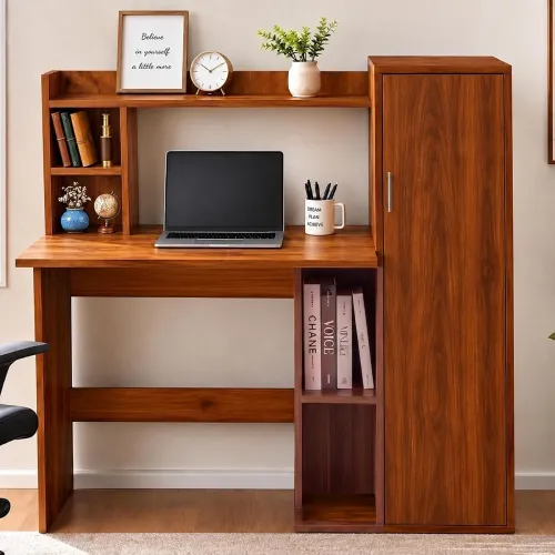 Image of Callas Havana Study Desk with Door Storage Cabinet