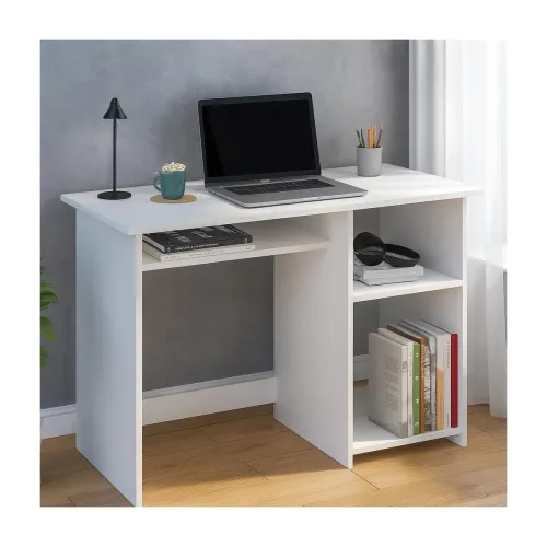 Image of Callas Small Engineered Wood Computer Desk – White