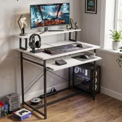Callas ST-25 DeskMate Pro Engineered Wood Study Desk | 90×54×94.5 cm