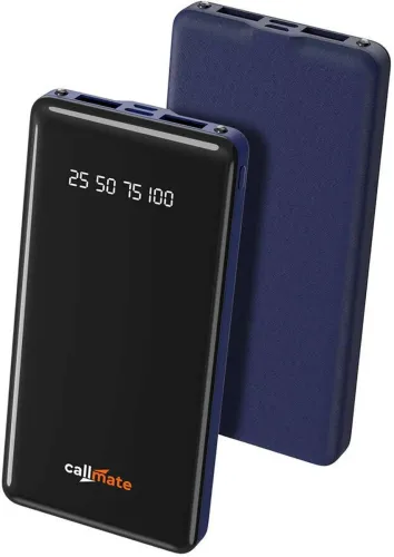 Image of Callmate 10000 mAh 15 W Power Bank (Blue, Lithium Polymer, Fast Charging for Mobile)