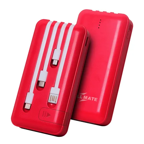 Image of Callmate 20000mAh Power Bank (15W, Built-in Cables)