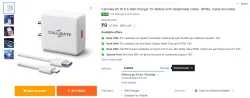 Callmate 65 W 6 A Wall Charger