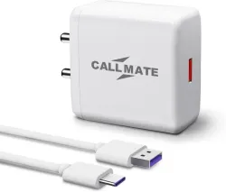 Callmate 65 W 6 A Wall Charger for Mobile with Detachable Cable