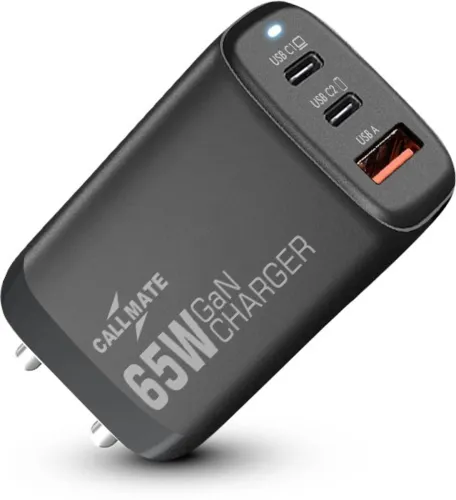 Image of Callmate 65 W GaN Wall Charger for Mobile (Black)