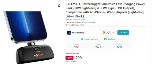Image of CALLMATE Powernugget 5000mAh Fast Charging Power Bank