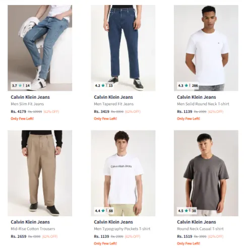 Image of Calvin Klein Jeans Men's Clothing Up to 62% Discount
