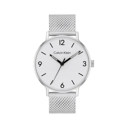 Image of Calvin Klein Modern Basic Silver Dial Men's Watch