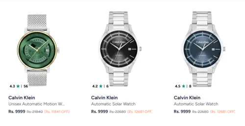 Image of Calvin Klein Watchs up to 54% Discount