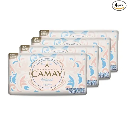 Image of Camay Cedarwood & Bergamot Soap – 125g, Pack of 4