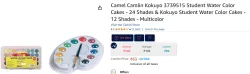 Camel Camlin Kokuyo 3739515 Student Water Color