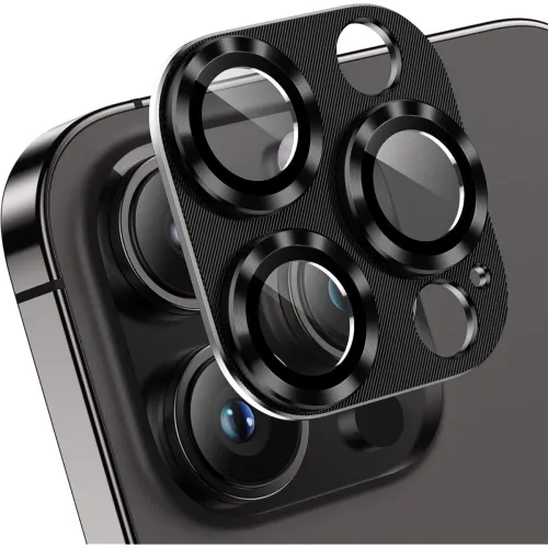 Image of Camera Lens Protector Compatible for Iphone 14 Pro Max Black Pack of 1
