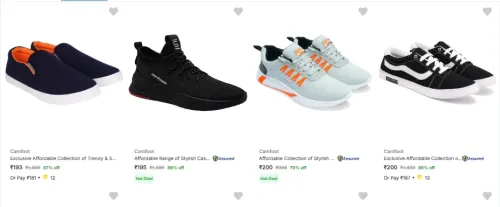 Image of Camfoot Men’s Sports Shoes Starting @ ₹193
