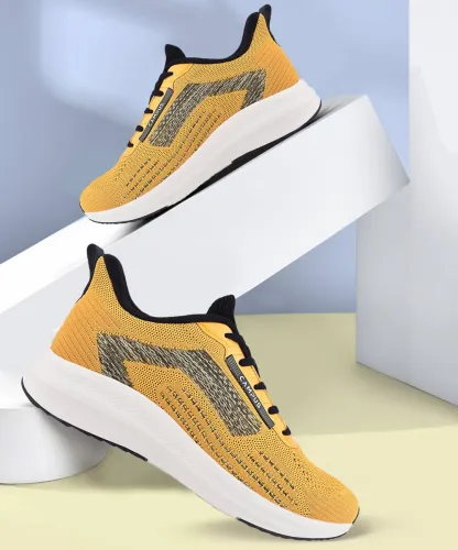 Image of CAMPUS  CAMP AXEL Running Shoes For Men  (Yellow , 6)