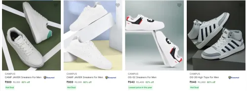 Image of Campus Men’s Casual Shoes at minimum 60% Discount