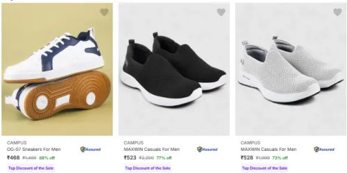 Image of Campus Men’s Casual Shoes at minimum 68% Discount