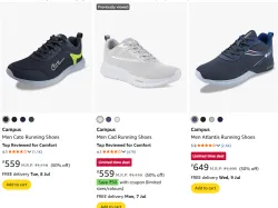 Campus Mens Running Shoes Starting from ₹509