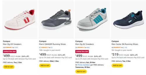 Image of Campus Men's Shoes starting at ₹499