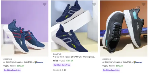 Image of Campus Men's Shoes upto 64% Discount