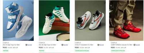 Image of Campus Men’s Shoes upto 69% Discount